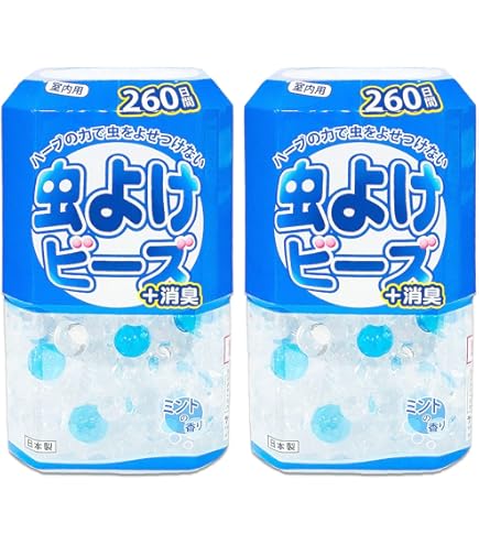 Amazon.co.jp: アース 天然ハーブの虫よけパール 260日用 無香料 × 3個