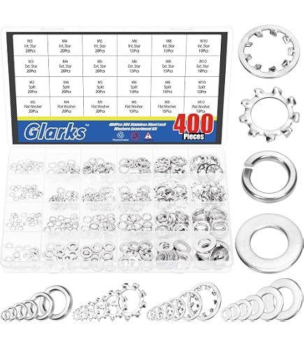 uxcell M3 Starlock Washer 2.5mm I.D. 9mm O.D. Internal Tooth Lock Washers Push-On Locking Speed