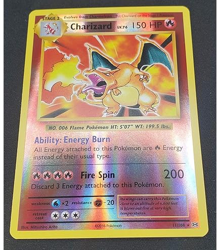 Amazon.co.jp: ポケモン - リザードンEX (XY121) - XY ブラック