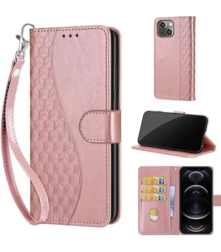 iPhone13ケース 手帳型 ローズゴールド air-J iPhone 15 ケース 手帳型 iPhone14 カード収納 iPhone13