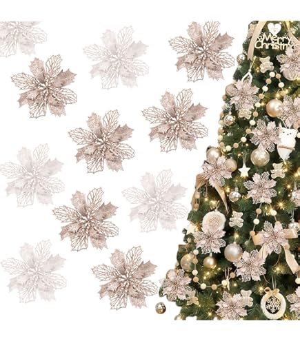 Amazon.co.jp: クリスマスの造花 人工花 造花 クリスマスの花 13センチ