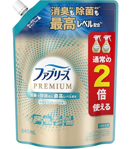 Amazon.co.jp: ファブリーズ 消臭スプレー 布用 PREMIUM 無香料