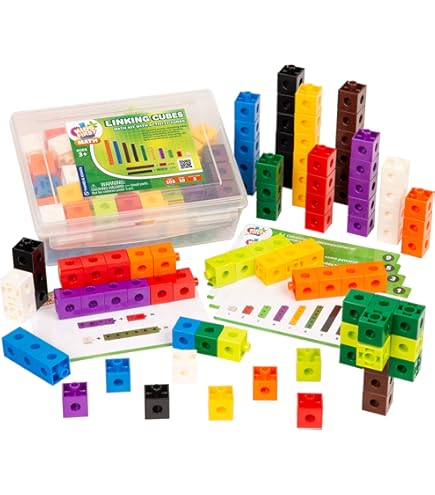 Kids First Math Lacing Beads Kit - 300 Beads With Activity Cards For Counting & Pattern Skills