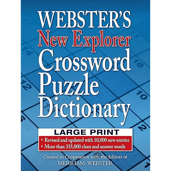 merriam webster s crossword puzzle dictionary 4th ed enlarged print edition newest edition merriam webster amazon com au books