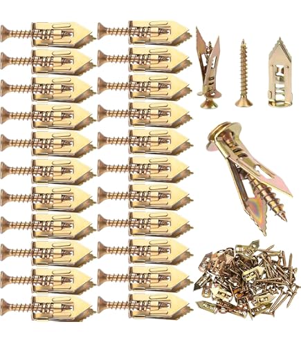 Amazon.co.jp: izerhfd(きさ) 石膏ボード アンカー 50セット 12mm×30mm