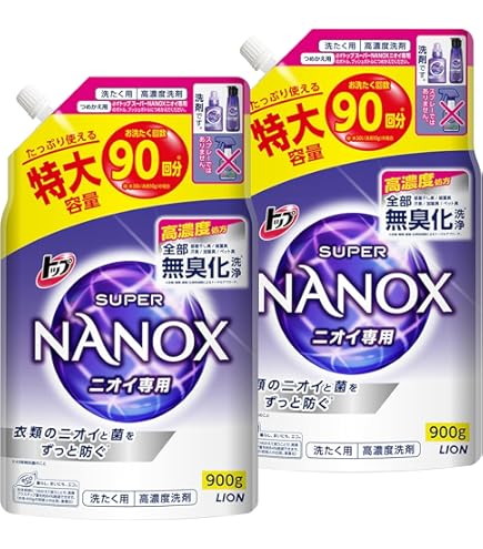 トップ ナノックス(NANOX) プレミアム抗菌処方 液体洗剤 1230g×2個セット