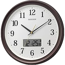 リズム　RHYTHM  気品ある掛け時計　連続秒針　電波時計 8MY552SR Amazon.co.jp: リズム(RHYTHM) 掛け時計 電波時計 静かな 連続