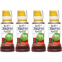 Amazon | キユーピー ごま油&ガーリック ドレッシング 180ml×4本