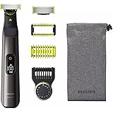 Philips OneBlade 360 Face+Body PRO Hybrid Electric Trimmer and Shaver with 14 Length Precision comb, 2 Blades, QP6551/15