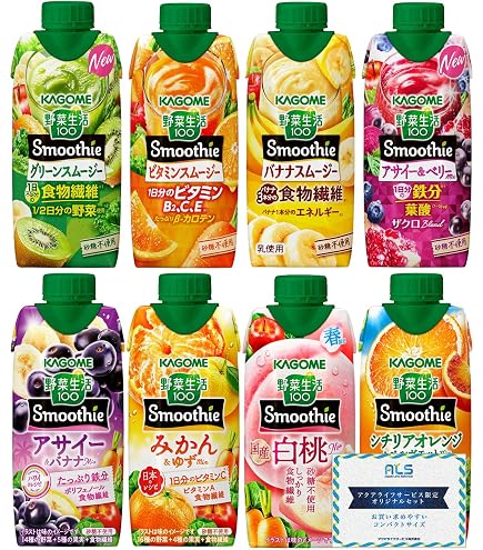 Amazon.co.jp: カゴメ 野菜生活100 Smoothie(スムージー) アサイー