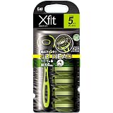 貝印 Xfit 5枚刃 (替刃 4個付 1セット) 髭剃り カミソリ メンズ 男性 敏感肌 本体+替刃4個