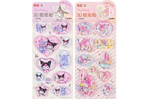 KRGNPLE 3D ご褒美シール よくできたシール 防水 かわいい 面白い DIY 装飾 手帳（A組み合わせ2パターン）