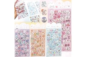 TattiOut 2026年新型 シール ぷくぷく 4枚 中実【改良を重ねた 10種類以上】ぷっくり 立体 デコシール 3D ごほうび ステッカー うるつや ラメ付き 手帳デコ うさぎ ねこ 猫 ペンギン キラキラ 推し活デコ 女の子 子供 プレゼント 可愛い TO24FD008 H型
