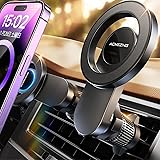 スマホホルダー 車 マグネット ACMEZING 車 【史上最強の磁力&強化型金属フック】車載 カー用品 22つN55磁石 超強磁力 エアコン 吹き出し口 が塞がらない 二重360°調整可能 片手操作 0.1秒吸着 電波干渉なし マグセーフ 安定性ア