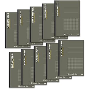 プラス ノート A4 G罫 5mm方眼 40枚 10冊パック 無線綴じ 76-715×10