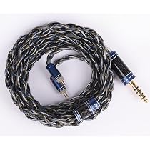 Amazon | 【JSHiFi-Nebula】2pin4.4mmリケーブル 単結晶銅銀メッキ＋