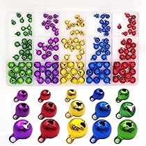 Amazon.co.jp: Hymyily 150個入 銅製の鈴 デンベル 手芸用鈴 表面