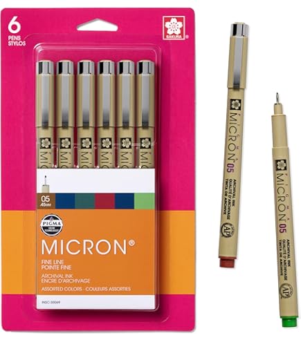 Amazon | サクラ ミクロン ピグマ インクマーカーペン 8本 顔料系