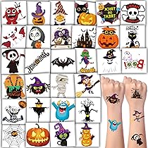 アメリカ☆フェイスタトゥー☆男の子編。ハロウィン Supperb® タトゥーシール - ハロウィン タトゥー マジシャン