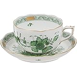 ヘレンド(HEREND) FV インドの華・グリーン ティーカップ&ソーサー 【並行輸入品】 724