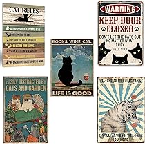 Amazon | ブリキ看板 猫 ヴィンテージブリキ看板 アメリカン ブリキ
