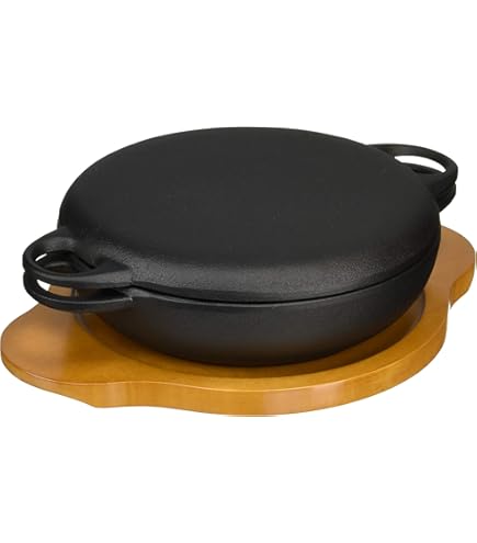 Amazon｜及源 南部鉄器 両手鍋 ダッチオーブン 天火 22cm 直火対応 F 