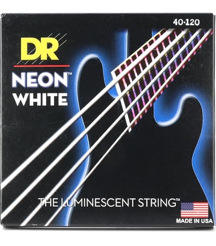 Amazon | DR カラーベース弦 レッド THE LUMINESCENT BASS STRING NEON