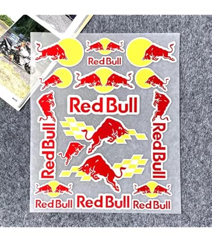Amazon.co.jp: redbull レッドブル ステッカー デカール 並行輸入 3