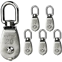 Amazon | HFS(R) M20滑車 プーリー スイベル式 ステンレス滑車 ロープ
