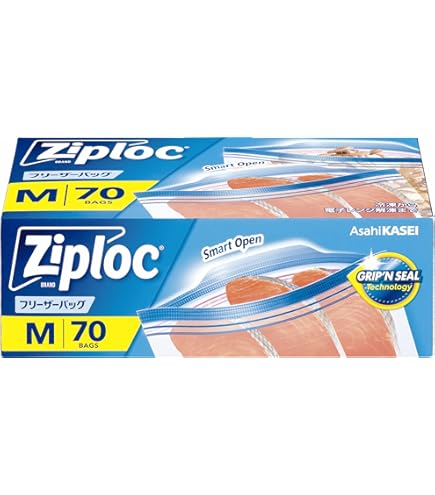Amazon | Ziploc ジップロック フリーザーバッグ L48枚入 | Ziploc