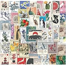 Amazon.co.jp: 切手風 郵便印 スタンプ 消印 バージンシール