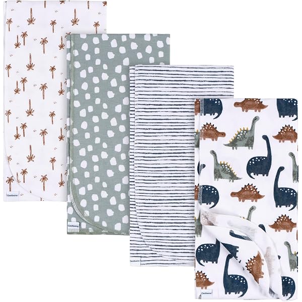 HonestBaby Organic Cotton Swaddle Blankets – 2-Pack, GOTS Certified, Oversized 47" X 47" Baby Blankets