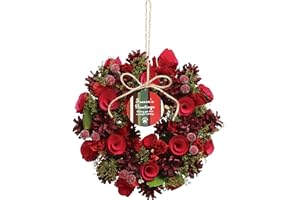 リース 完成品 『SG Wonder zone 完成リース 直径25cm レッドローズ 660-023』