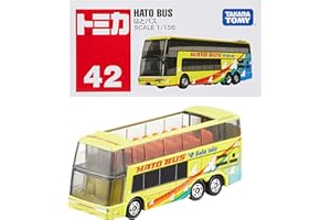 タカラトミー『 トミカ No.42 はとバス (箱) 』 ミニカー 車 おもちゃ unisex 3歳以上 箱入り 玩具安全基準合格 STマーク認証 TOMICA TAKARA TOMY