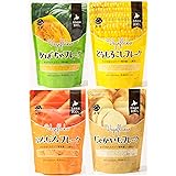 【Amazon.co.jp限定】大望 野菜フレーク 4種 かぼちゃフレーク 60g、とうもろこしフレーク 60g、じゃがいもフレーク 60g、にんじんフレーク 60g 北海道産100% 各1袋計4袋【セット買い】