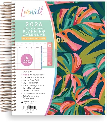 Mua Lilly Pulitzer Large 2021-2022 Planner Daily Weekly Monthly, Hardcover Agenda Dated Aug 2021 Dec 2022 17 Month Calendar With Notes Pages Stickers Pocket Laminated Dividers Cabana Cocktail B091v4q7k6