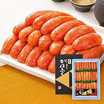めんたいこページ Amazon.co.jp: 福岡より直送 かねふく 明太子 一本物 400g 贈答用 のし