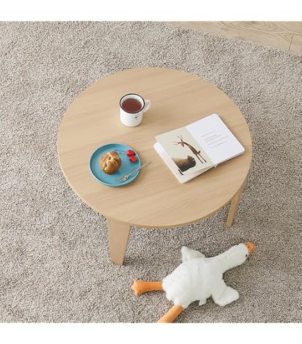 Amazon｜ちゃぶ台 折りたたみ 丸テーブル 直径60cm 高さ32cm 丸型