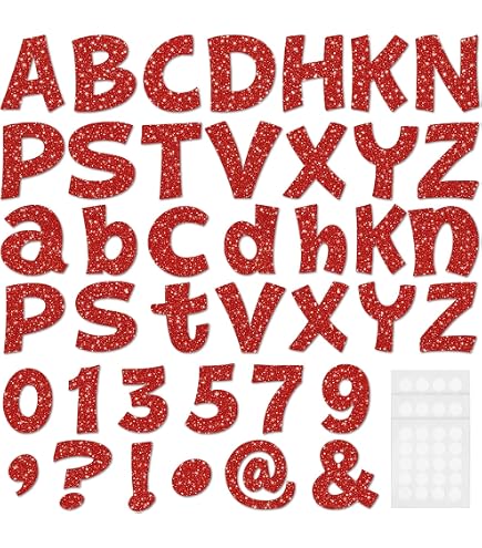 Letras Listas Para Perforar Trend Enterprises - 72 Piezas, 4 Pulgadas, Color Rojo, Para Carteles Y Decoración