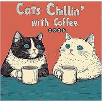 Amazon | EsiFare 2026年猫カレンダー 2026 壁掛け かわいい 猫