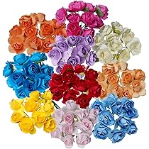 アーティフィシャルフラワー　ローズ Amazon｜Haakong 240個 造花 ローズ ミニ ローズ フラワー