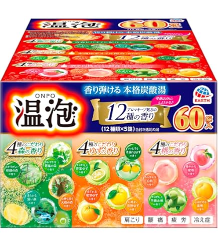 Amazon.co.jp: Babu Carbonated Bath Salt, Large Volume, Box With 6