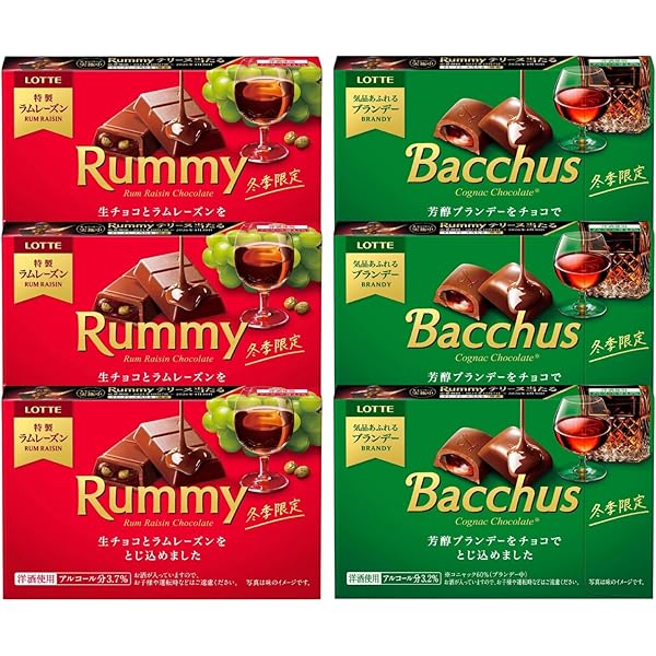【在庫限り】60個ロッテバッカス詰め合わせ チョコレート詰め合わせ LOTTE ロッテRummy Bacchus ラミー