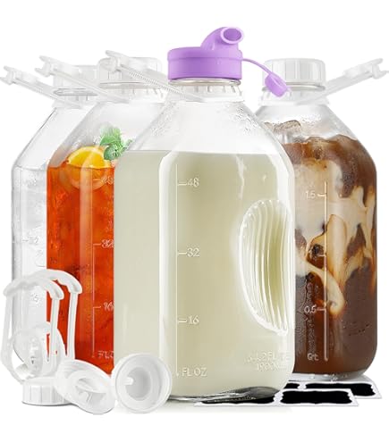 Amazon | ガラス製牛乳ビン用キャップ 48mm 48mm ホワイト | Radiant