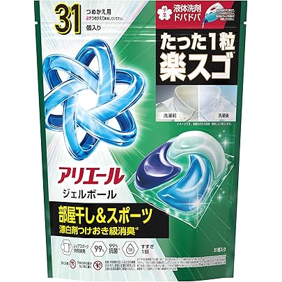 Amazon.co.jp: アリエール 洗濯洗剤 ジェルボール4D 微香 詰め替え 56