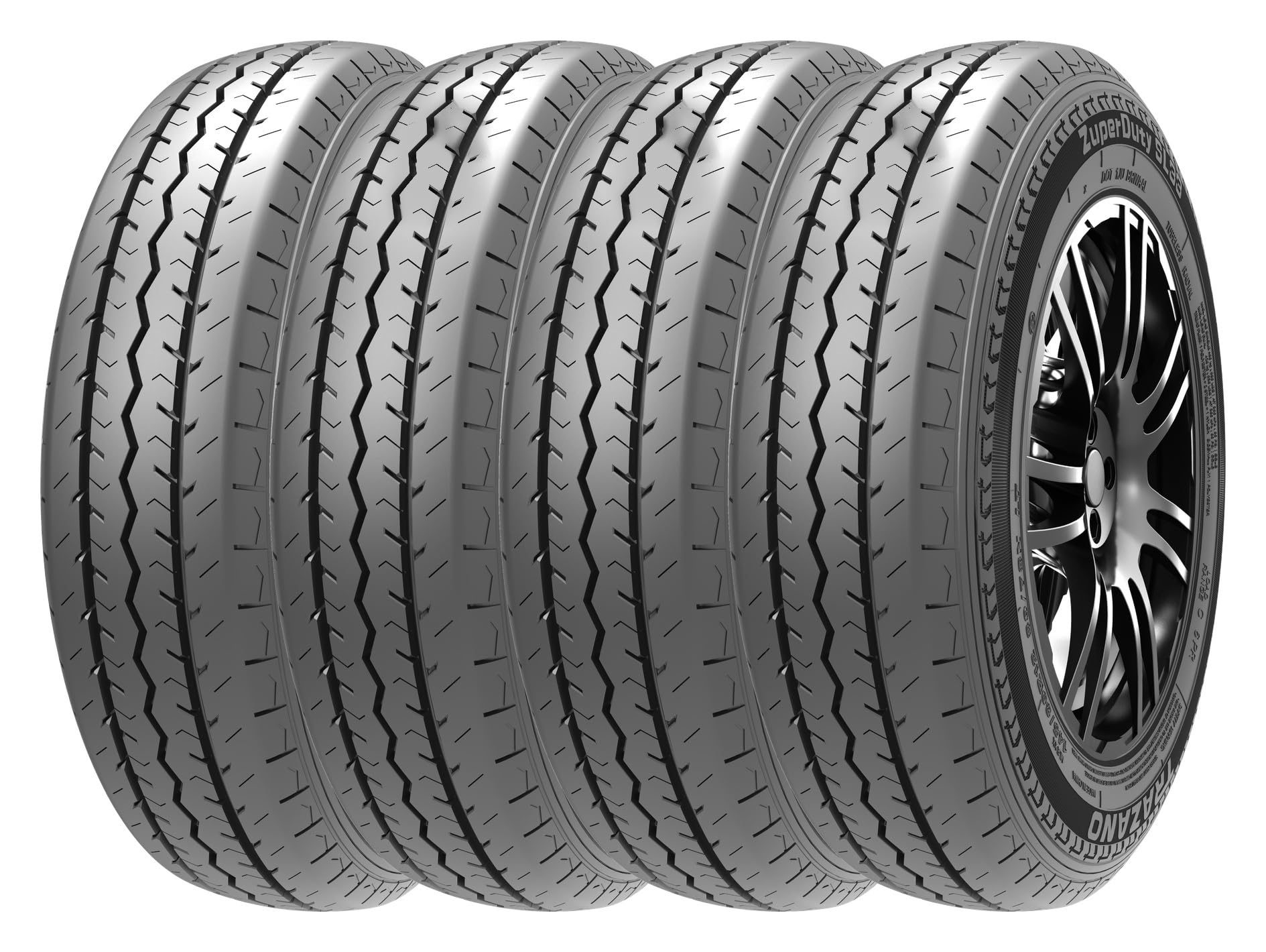 トラザノ(Trazano) 145/80R12 6PR 80/78N サマータイヤ SL33(145R12 6PR)4本セット