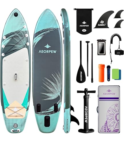 Amazon | AISUNSS 空気注入式パドルボード 大人用 すべてのスキル
