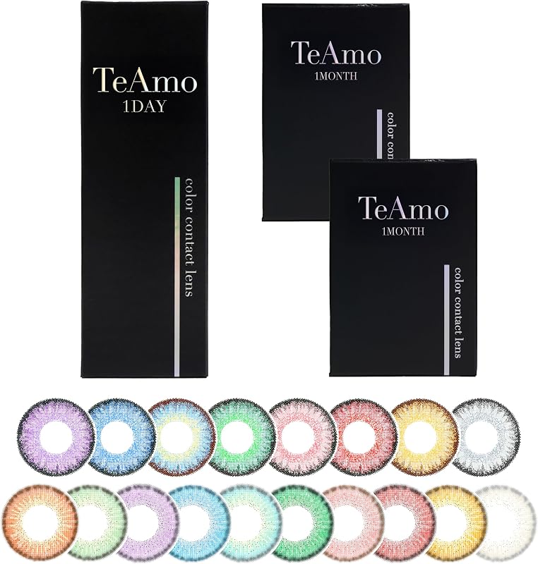 カラコン ティアモ TeAmo ワンデー【度あり 度なし】14.2mm 1DAY フランメレッド ハロウィン コスプレ 【10枚入り】_0.00