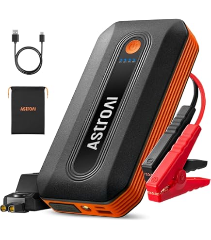 Amazon | AstroAI S8 ジャンプスターター 10000mAh 1500Aピーク電流 車