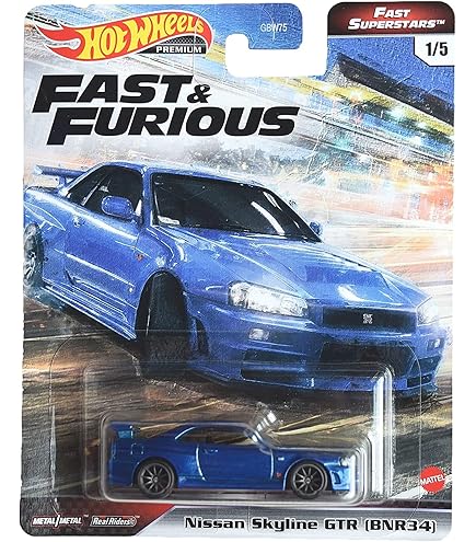 Amazon | 2014 Hot Wheels Nissan Skyline GT-R (R34) Blue 230